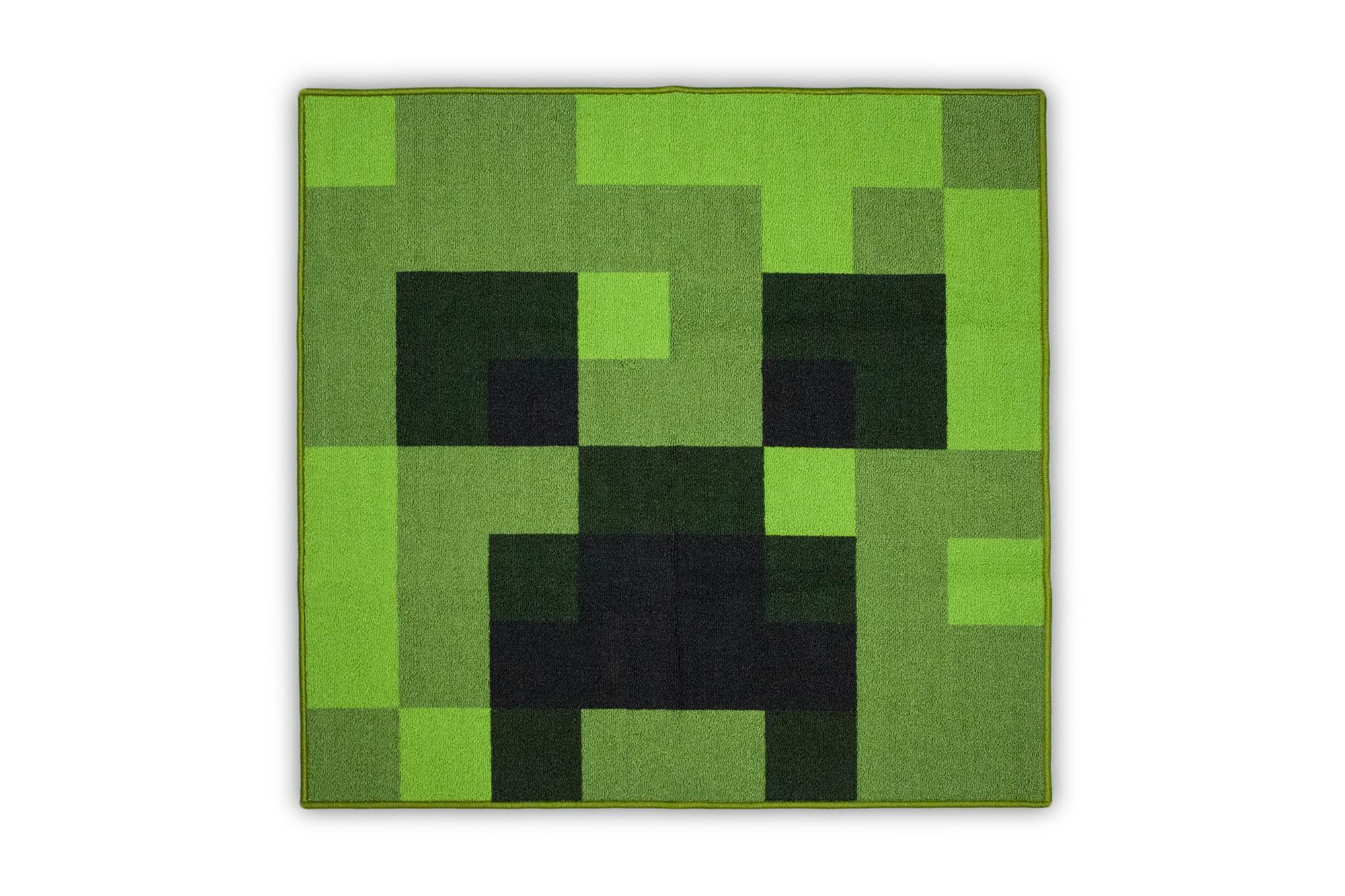 Minecraft Creeper Area Rug | Creeper Minecraft Rug | 39-Inch Square Area Rug