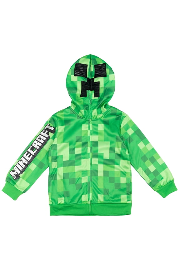 Creeper Big Boys Fleece Zip Up Hoodie Little Kid to Big Kid