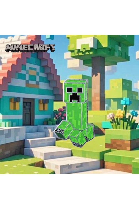 Minecraft Creeper Brooch Pin