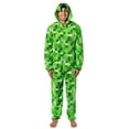 thumbnail image 1 of Minecraft Creeper Costume Pajama Outfit One Piece Union Suit, 1 of 7