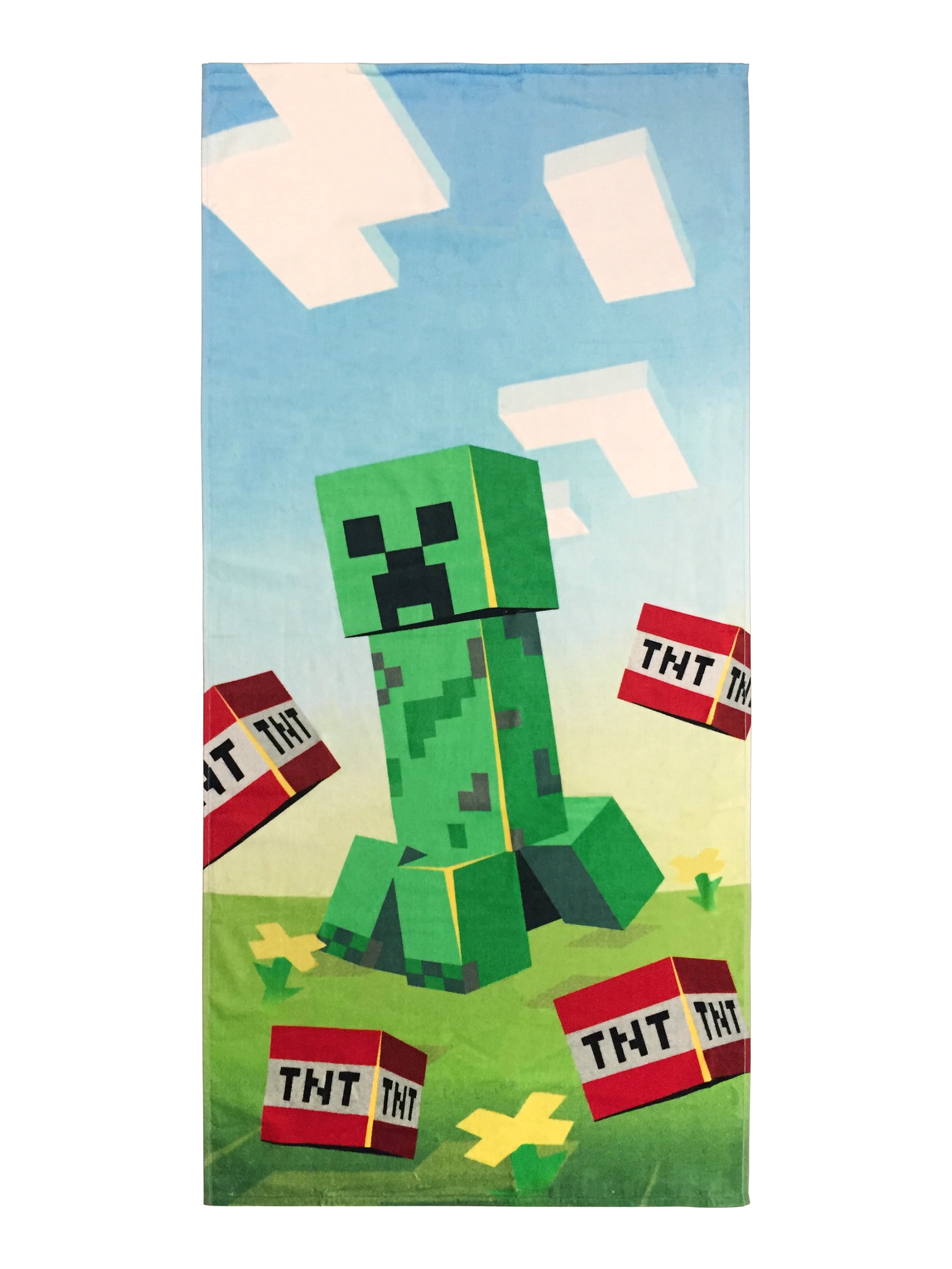 Minecraft "Creeper Danger" Beach Towel, 1 Each
