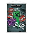 thumbnail image 1 of Minecraft - Creeper Do Not Enter Wall Poster with Magnetic Frame, 22.375" x 34", 1 of 6