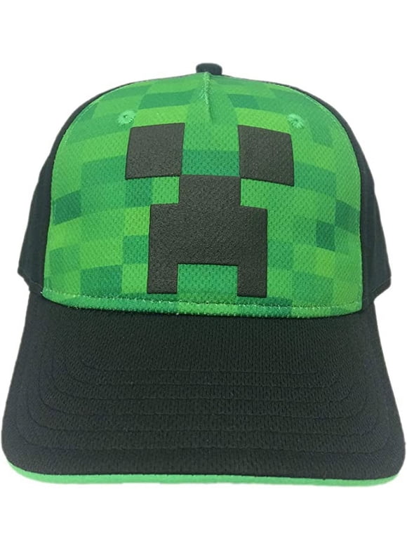 Minecraft Creeper Face Mesh Comfort Youth Hat