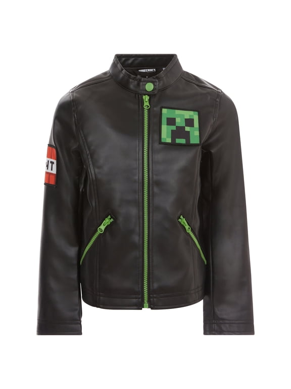 Creeper Faux Leather Moto Jacket Little Kid to Big Kid
