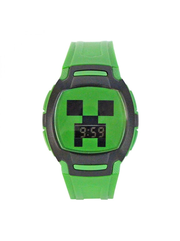 Creeper Flashing LED Lights LCD Watch with Silicone Straps