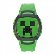 Minecraft Creeper Flashing LED Lights LCD Watch with Silicone Straps