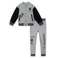 thumbnail image 1 of Minecraft Creeper Fleece Varsity Bomber Jacket and Jogger Pants Outfit Set Little Kid to Big Kid, 1 of 5