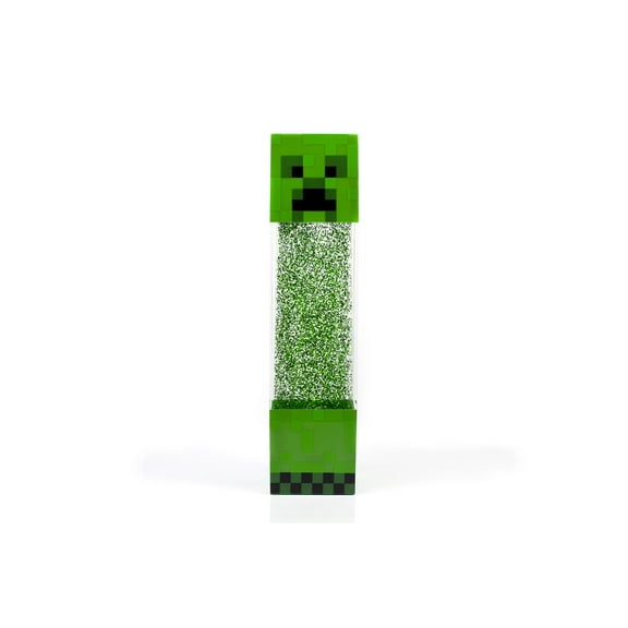 Minecraft Creeper Glitter Motion Light | 12-Inch Fun Mood Light LED Lamp
