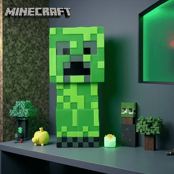 Minecraft Creeper Piggy Bank Halloween Decorations Green