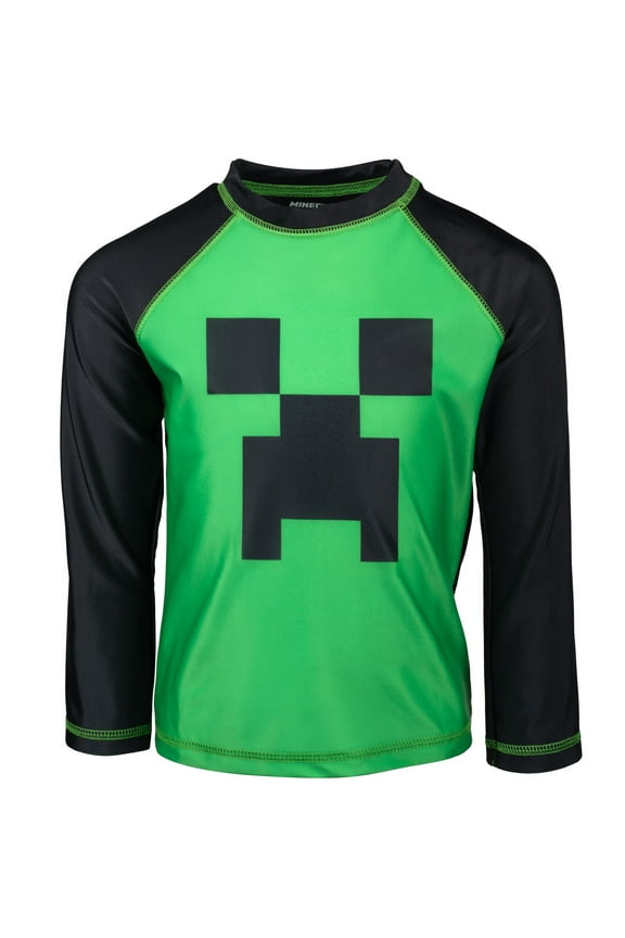 Creeper Little Boys Rash Guard Swim Shirt Little Kid to Big Kid