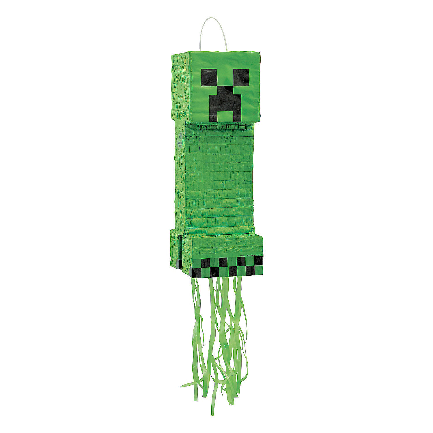 Minecraft® Creeper Pull-String Piñata, Party Supplies, Birthday, 1 Pieces - image 1 of 1