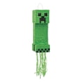 thumbnail image 1 of Minecraft® Creeper Pull-String Piñata, Party Supplies, Birthday, 1 Pieces, 1 of 1
