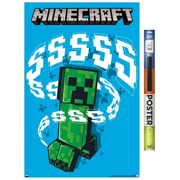 Minecraft - Creeper SSS 22.37" x 34" Poster by Trends International