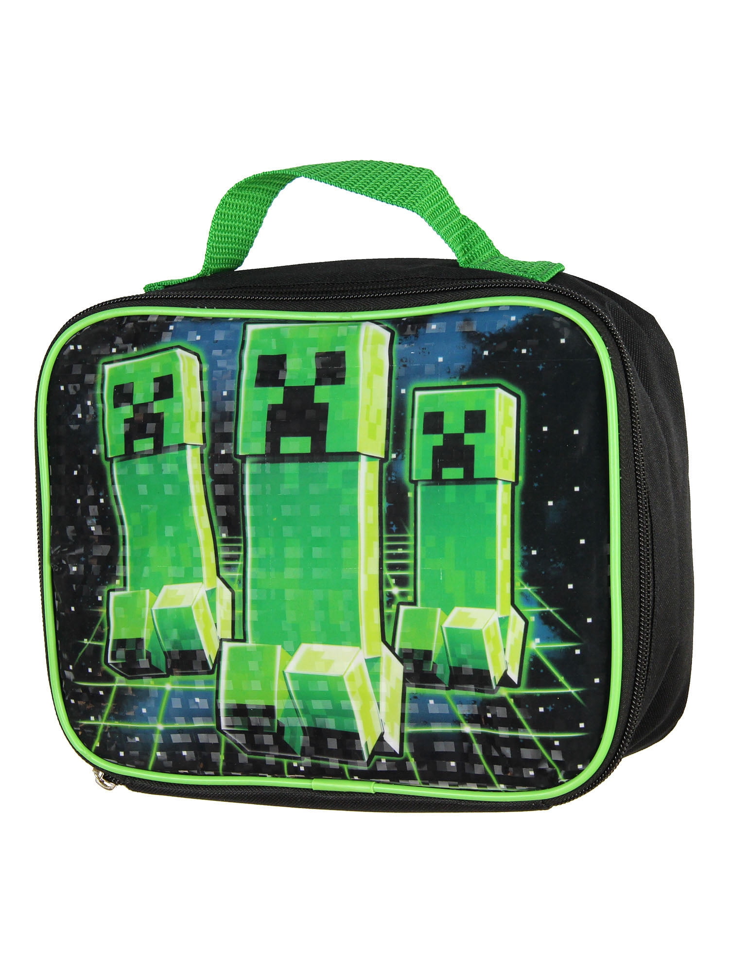 Minecraft Creeper Stalk Video Game Insulated Lunch Box Bag Tote