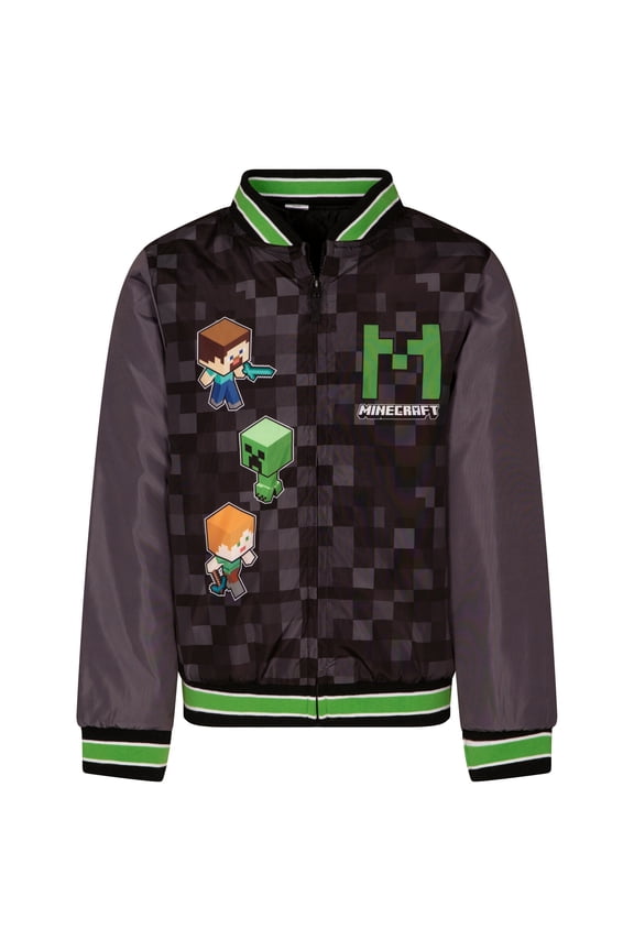 Creeper Steve Alex Varsity Bomber Jacket Little Kid to Big Kid
