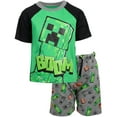 thumbnail image 1 of Minecraft Creeper T-Shirt and French Terry Shorts Outfit Set Little Kid to Big Kid, 1 of 5