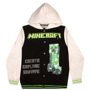 Minecraft Creeper Varsity Hoodie (Size 8-16)