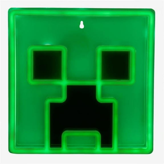 Creeper Iconic LED Wall-Mountable Light Officially Licensed Minecraft Room Decor for Boys and Girls, Gamer Night Light in Vibrant Green | Paladone