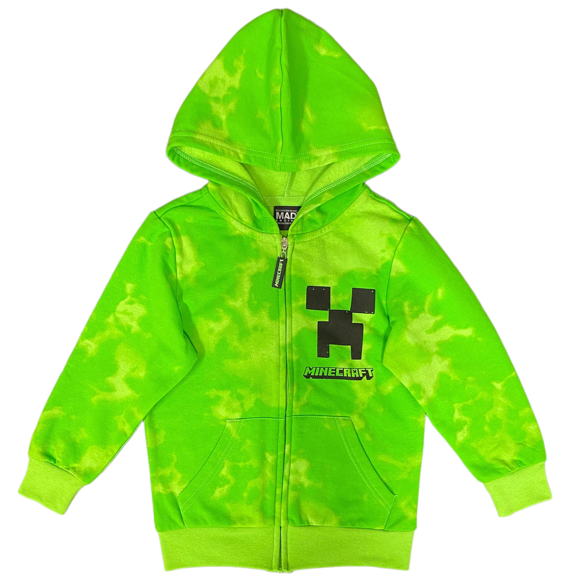 Minecraft Creeper Zip Hoodie (Little & Big Boys)
