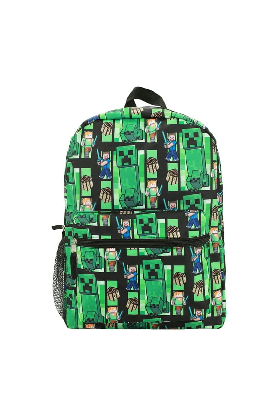 Minecraft Creeper All-Over Print 18" Backpack