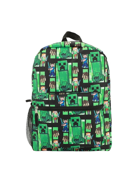 Minecraft Creeper All-Over Print 16" Backpack