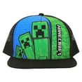 thumbnail image 1 of Minecraft Creepers & Logo Youth Trucker Hat, 1 of 5