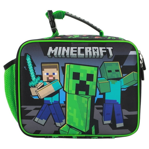 Minecraft Creepers and Block Characters Insulated Lunch Kit