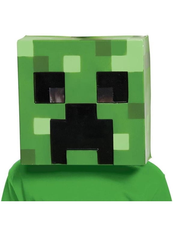 Creepr Vacuform Green Polyester Halloween Costume Mask, for Adult