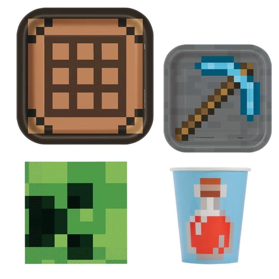 Minecraft Deluxe Tableware Kit for 8 Guests