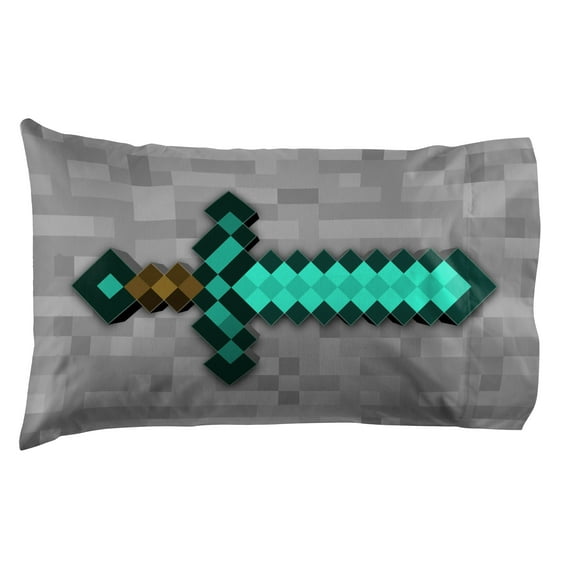 Minecraft Diamond Life 1 Pack Pillowcase, Gaming Bedding