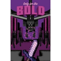 Minecraft: Discover - Only For The Bold Wall Poster, 22.375" x 34"