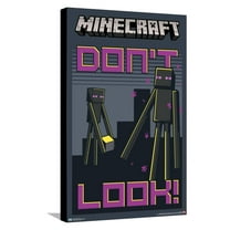 Minecraft - Don't Look Canvas Wall Poster, 14.725" x 22.375"