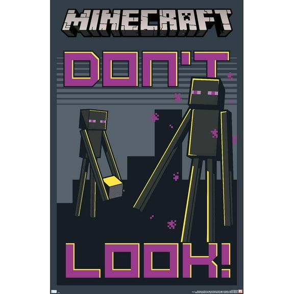 Minecraft - Don't Look Wall Poster, 22.375" x 34"