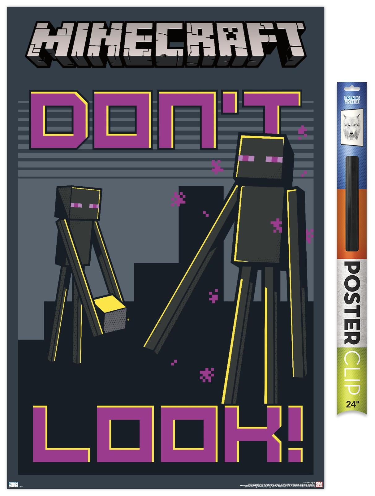 Minecraft - Don't Look Wall Poster, 22.375" x 34"