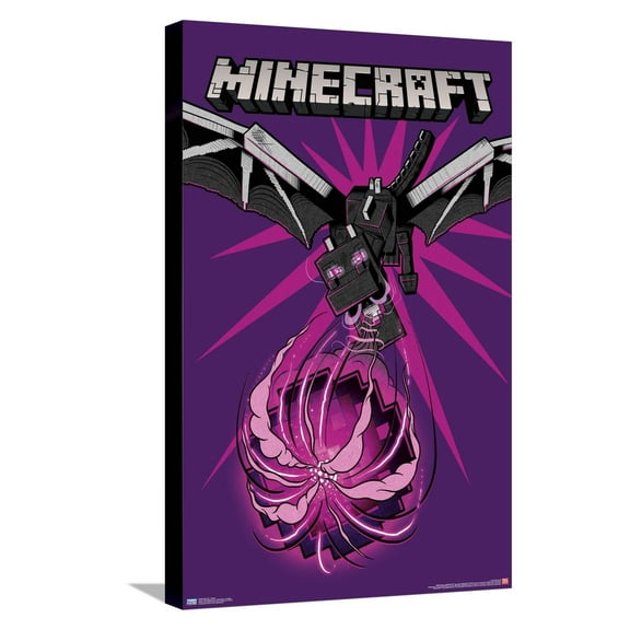 Minecraft - Dragon Canvas Wall Poster, 14.725" x 22.375"