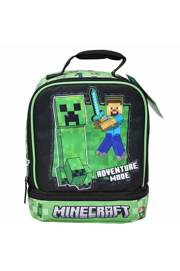 Bioworld Zaino Minecraft Con Personaggi Pixel Shimmer, 40,6 Cm. Ampio Scomparto, Tasca Frontale E Laterali In Rete. Perfetto Per I Fan Del Gioco. - 4