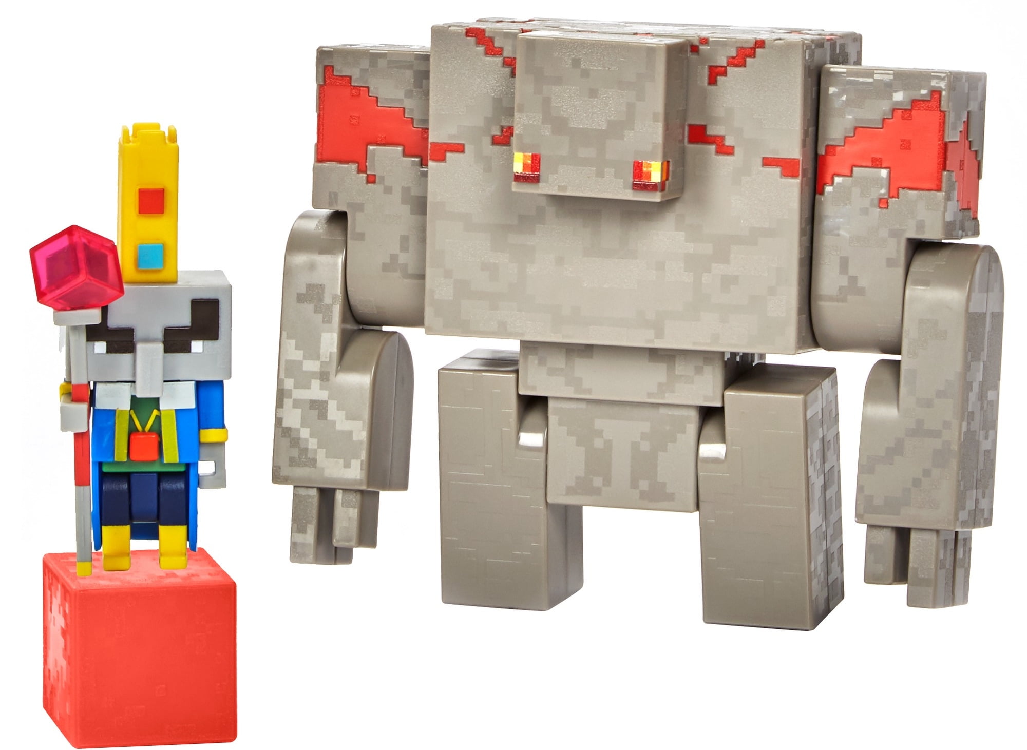 Minecraft Dungeons 3.25-in Battle Figures 2-Pk, Arch Illager and Redstone  Golem 