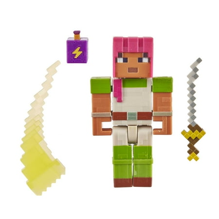 Minecraft Dungeons 3.25-in Collectible Battle Figure and Accessories, for Age 6 and Older