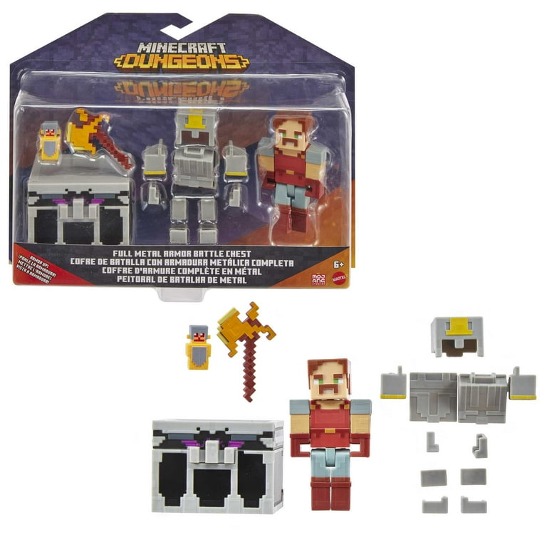 Minecraft & Minecraft Dungeonsセット Minecraft Dungeons Battle Chest Collectible Action Figures