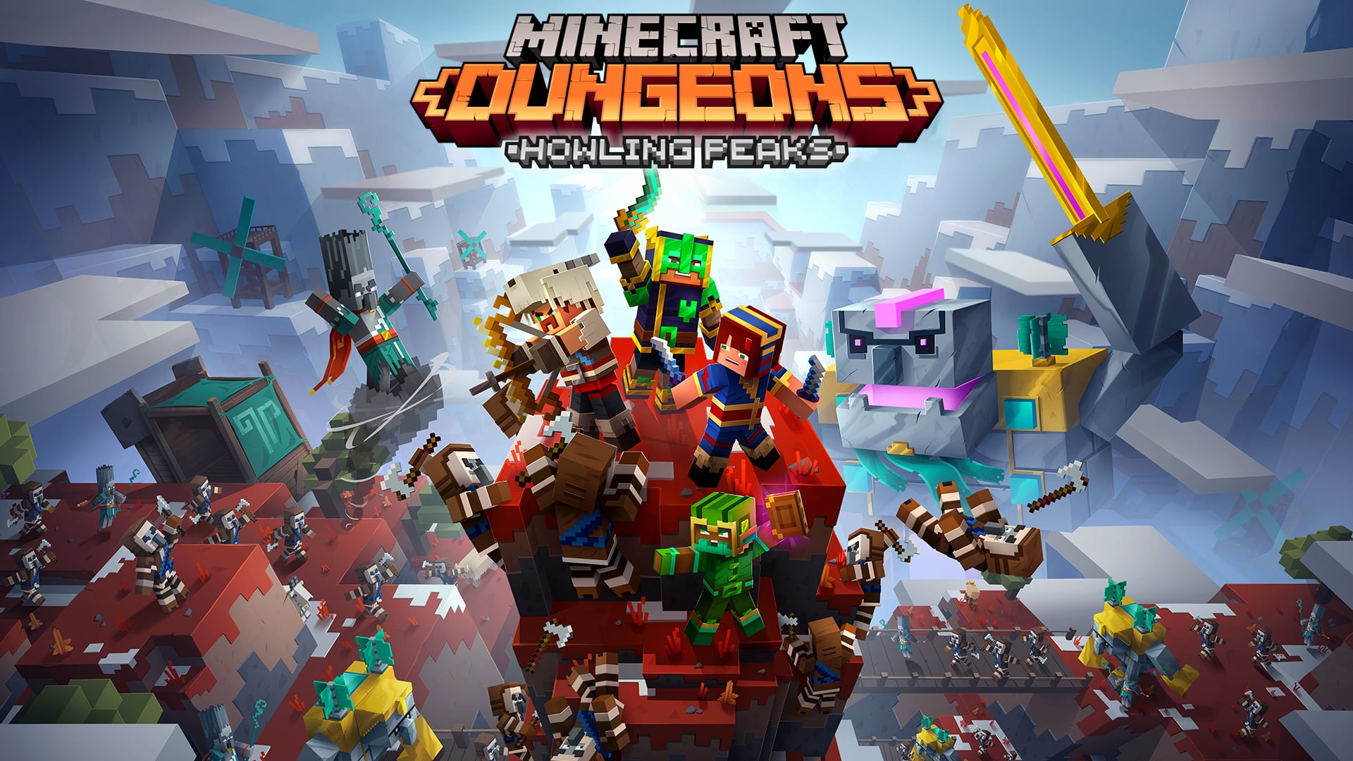 INTERACTIVE COMMUNICATIONS Minecraft Dungeons: Howling Peak Mojang- Nintendo Switch [Digital]