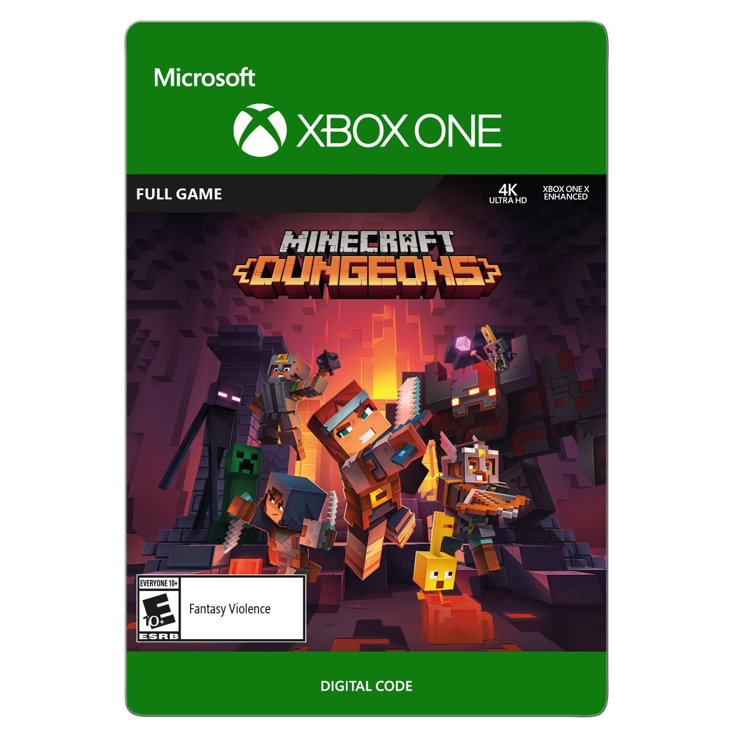 Jogo Minecraft Dungeons - Xbox 25 Dígitos Código Digital