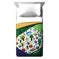 thumbnail image 1 of Minecraft Earth Twin/Full Reversible Cooling Comforter, Green/Yellow, Gaming Bedding, 1 of 6