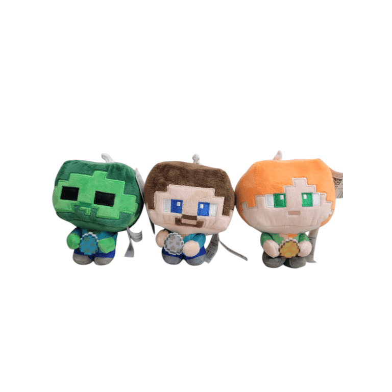 Minecraft Easter Plush Clip Pack: Alex, Steve, and Zombie