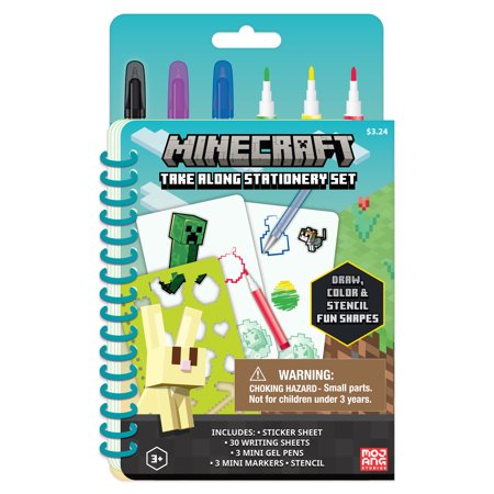 Minecraft Easter Take Along Stationery Set, Includes Stickers