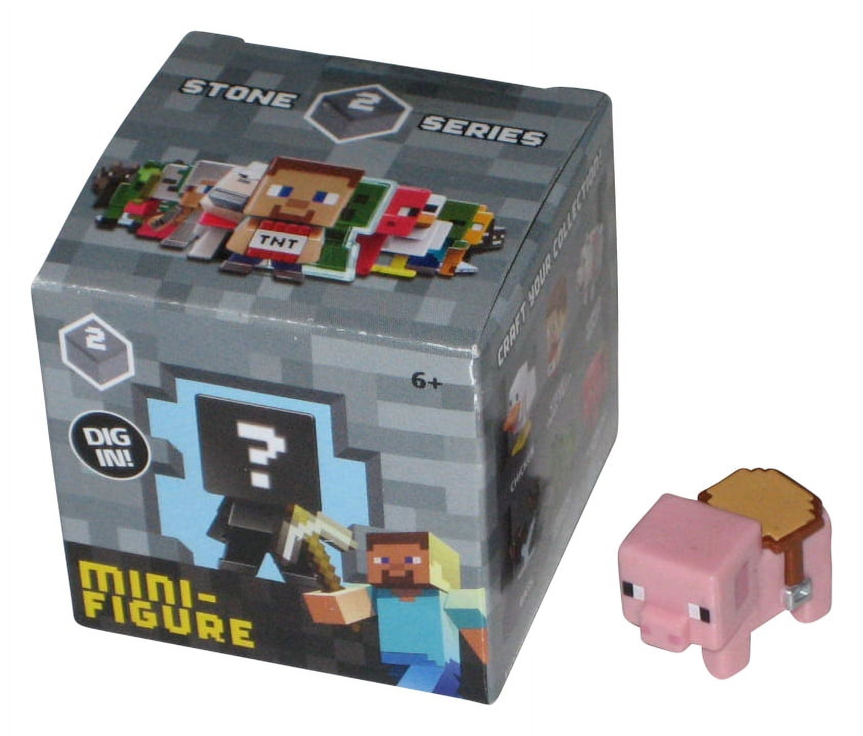 Minecraft End Stone Series 2 (2014) Mattel Saddled Pig 1-Inch Mini ...