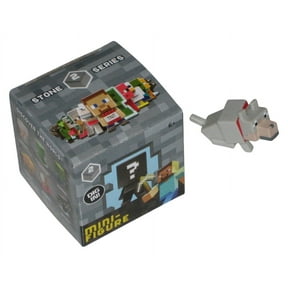 Minecraft End Stone Series 2 (2014) Mattel Tamed Wolf 1-Inch Mini Figure