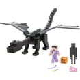 thumbnail image 1 of Minecraft Ender Dragon Action Figures Set, Lights, Sounds & Mist, Steve & Enderman 3.25-in Scale Figures, 1 of 6