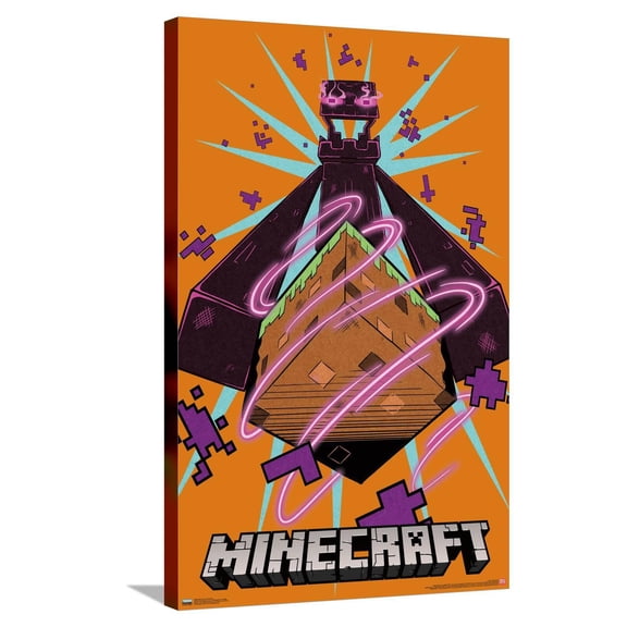 Minecraft - Enderman Canvas Wall Poster, 22.375" x 34"