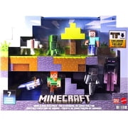 Minecraft Evergreen Storypack Set - 7pk, Starter Collection of Characters in 3.25-inch Scale, Includes Steve, Ari, Enderman & More