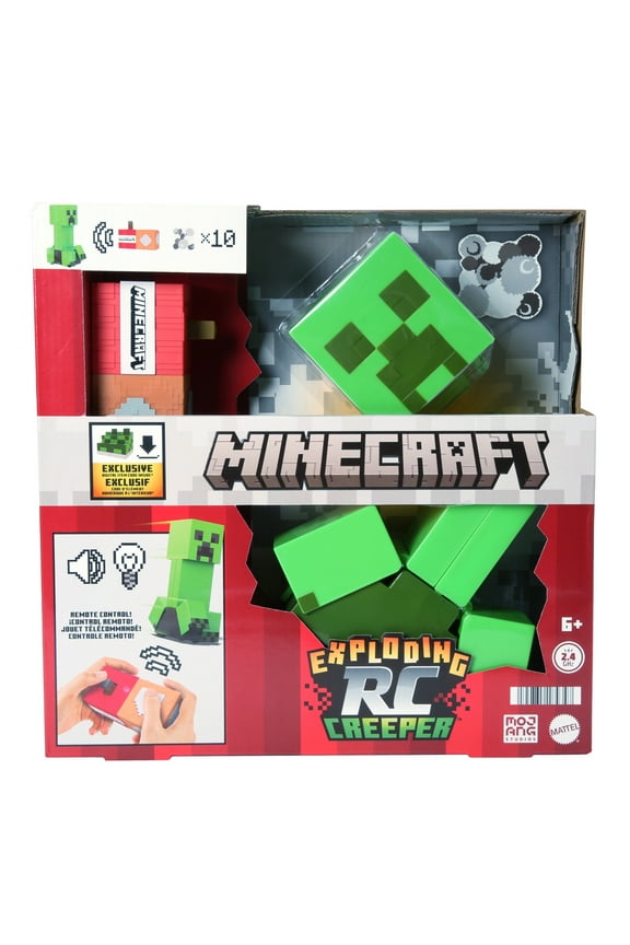 Exploding RC Creeper, Lights & Sounds, 10 Explosion Particles & DLC Code